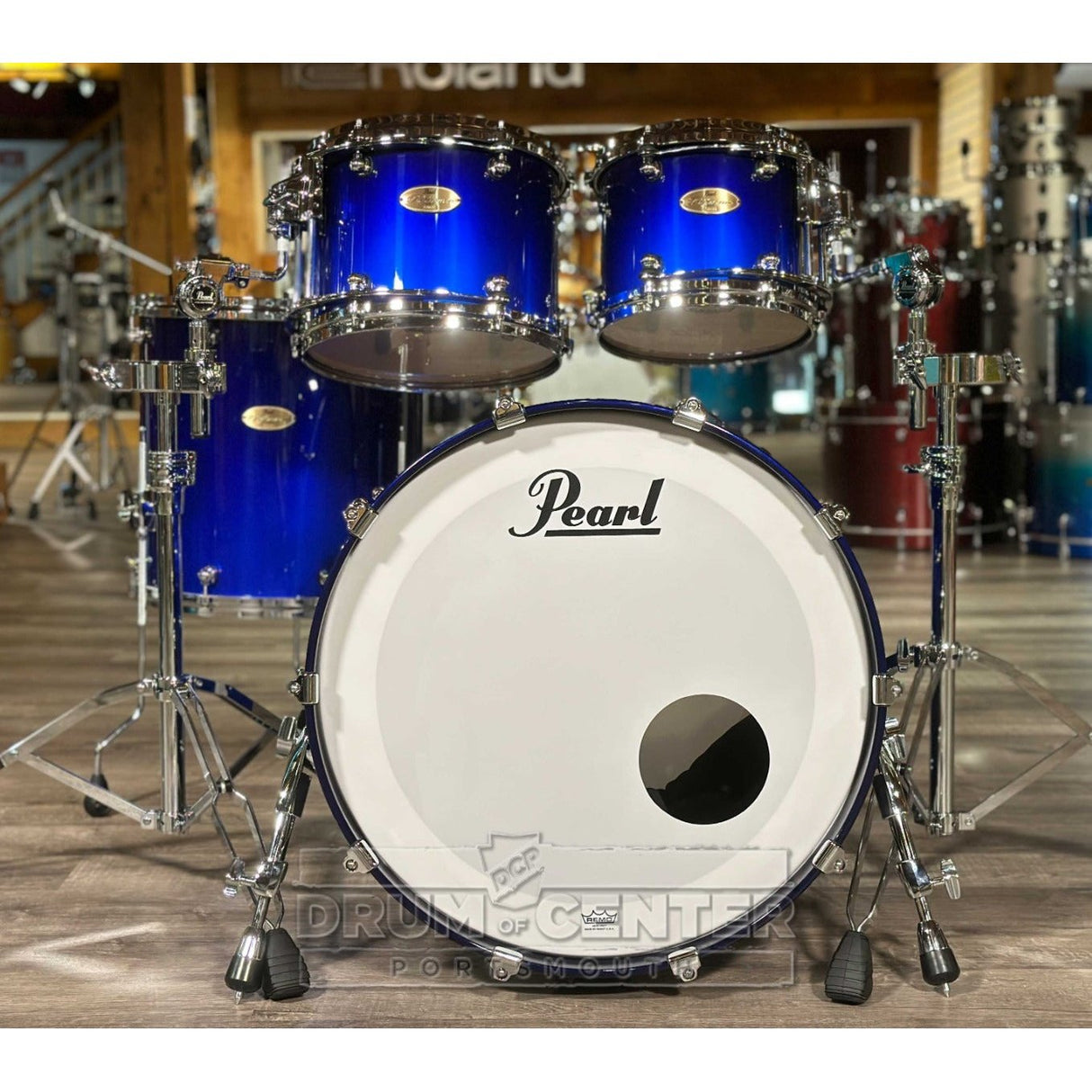 Pearl Reference One 4pc Drum Set Kobalt Blue Fade Metallic DEMO MODEL