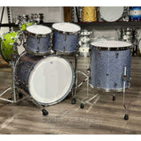 Pearl Masters Maple/Gum 4pc Drum Set 22/10/12/16 w/L-Bracket R2 Mounts Crystal Rain