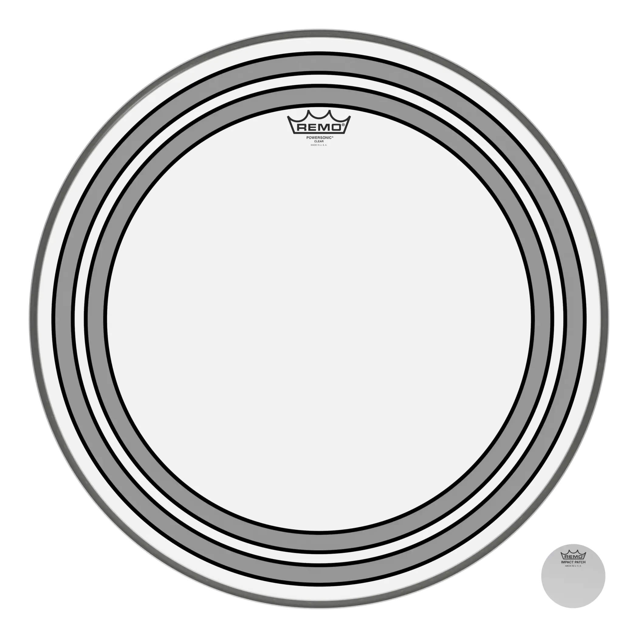 Remo Powersonic Bass Drum Head 20" Clear