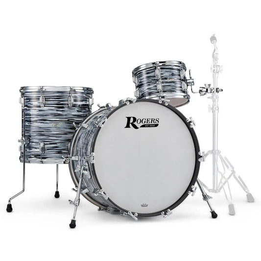 Rogers Powertone 3pc Drum Set 70s Black Oyster - Drum Center Of Portsmouth