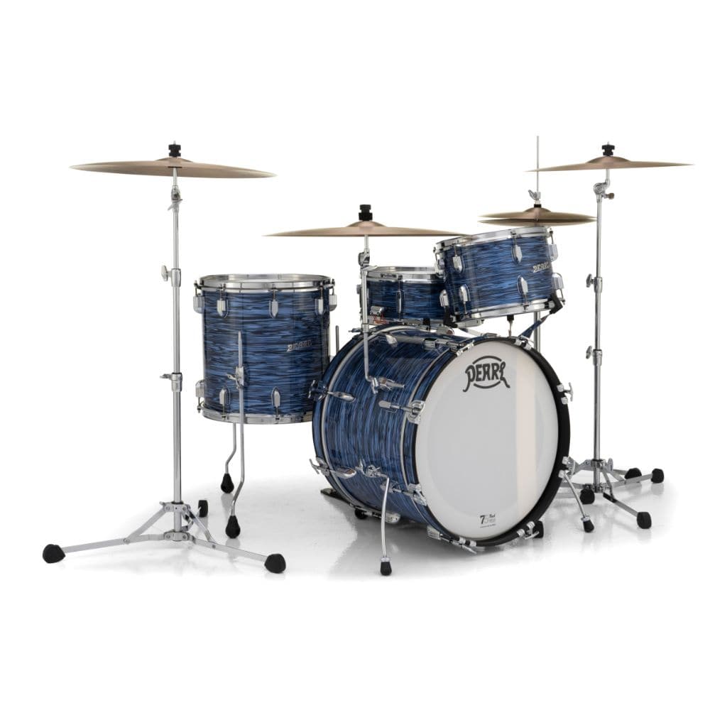Used Pearl President Series Deluxe 3pc Drum Set 20/12/14 Ocean Ripple - Drum Center Of Portsmouth