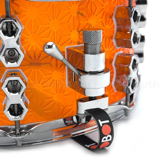 Robot Drum Company Asanoha Snare Drum 14x6.5 Amber Acrylic - Drum Center Of Portsmouth