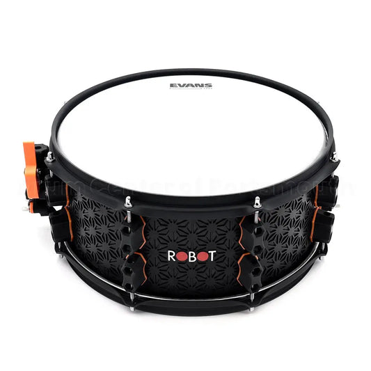 Robot Drum Company Asanoha Snare Drum 14x6.5 Black Maple - Drum Center Of Portsmouth