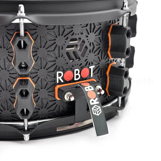 Robot Drum Company Asanoha Snare Drum 14x6.5 Black Maple - Drum Center Of Portsmouth