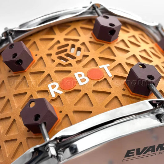 Robot Drum Company Kumiko Snare Drum 14x8 Natural Satin - Drum Center Of Portsmouth