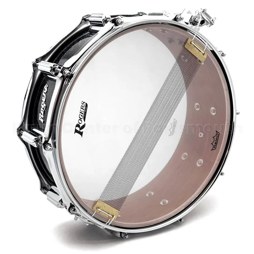 EMBARGOED - ACTIVATE OCT 27 - Rogers Dayton Snare Drum 14x5 Black Glass - Drum Center Of Portsmouth