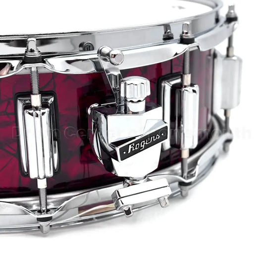 EMBARGOED - ACTIVATE OCT 27 - Rogers Dayton Snare Drum 14x5 Red Diamond Pearl - Drum Center Of Portsmouth