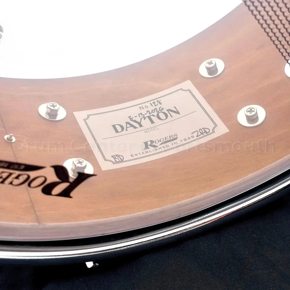 EMBARGOED - ACTIVATE OCT 27 - Rogers Dayton Snare Drum 14x5 Sky Blue Ripple - Drum Center Of Portsmouth