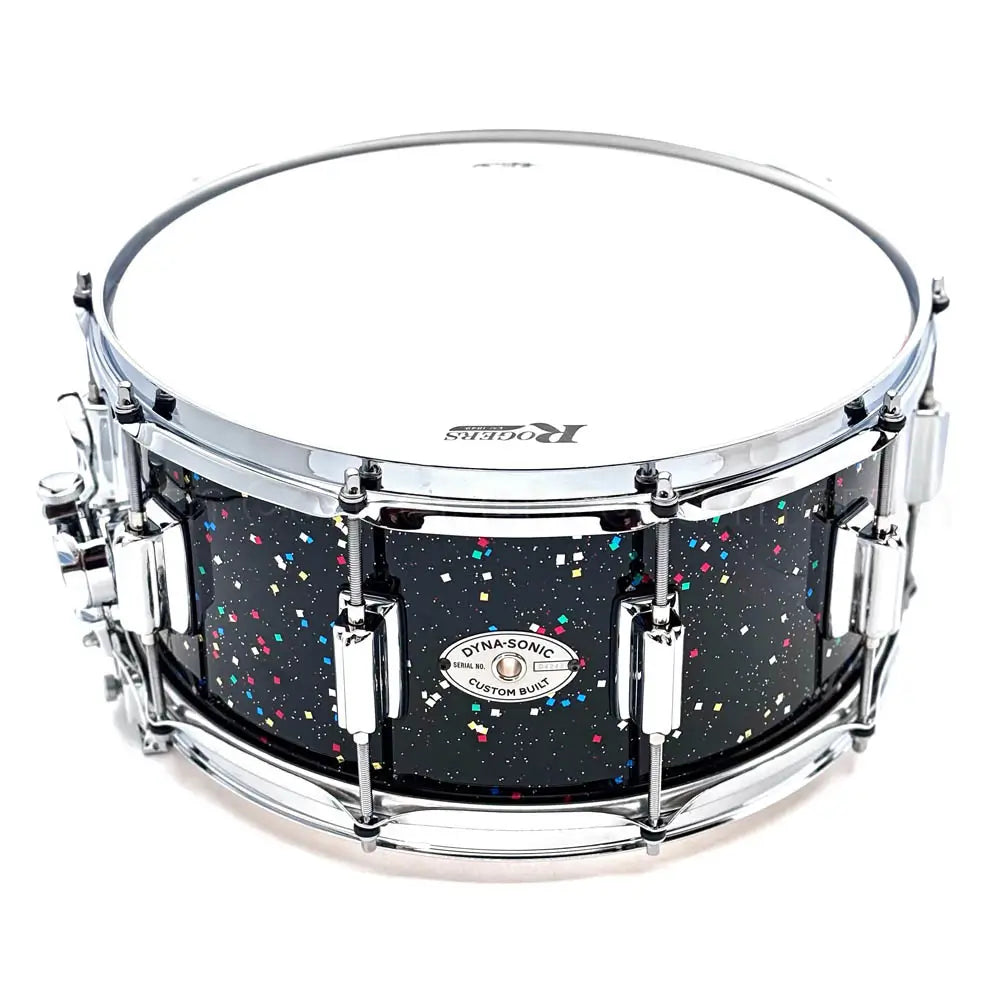 Rogers Dyna-Sonic Snare Drum 14x6.5 Mardi Gras - Drum Center Of Portsmouth