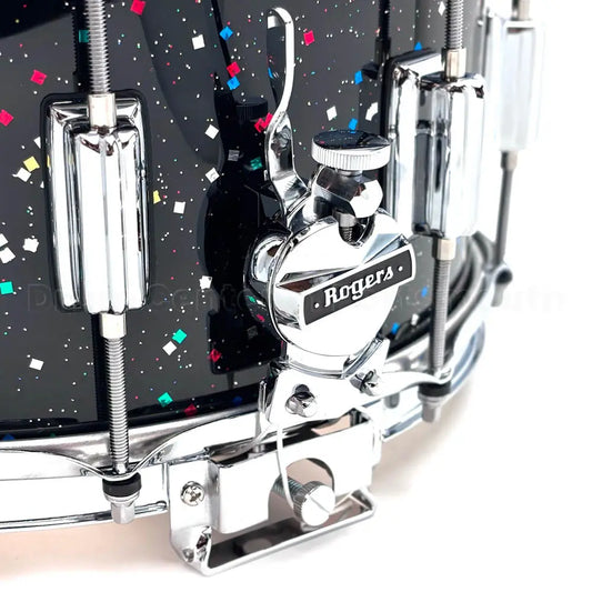 Rogers Dyna-Sonic Snare Drum 14x6.5 Mardi Gras - Drum Center Of Portsmouth