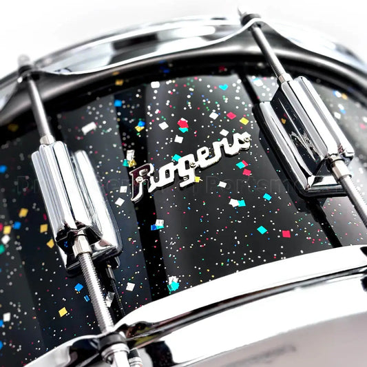 Rogers Dyna-Sonic Snare Drum 14x6.5 Mardi Gras - Drum Center Of Portsmouth