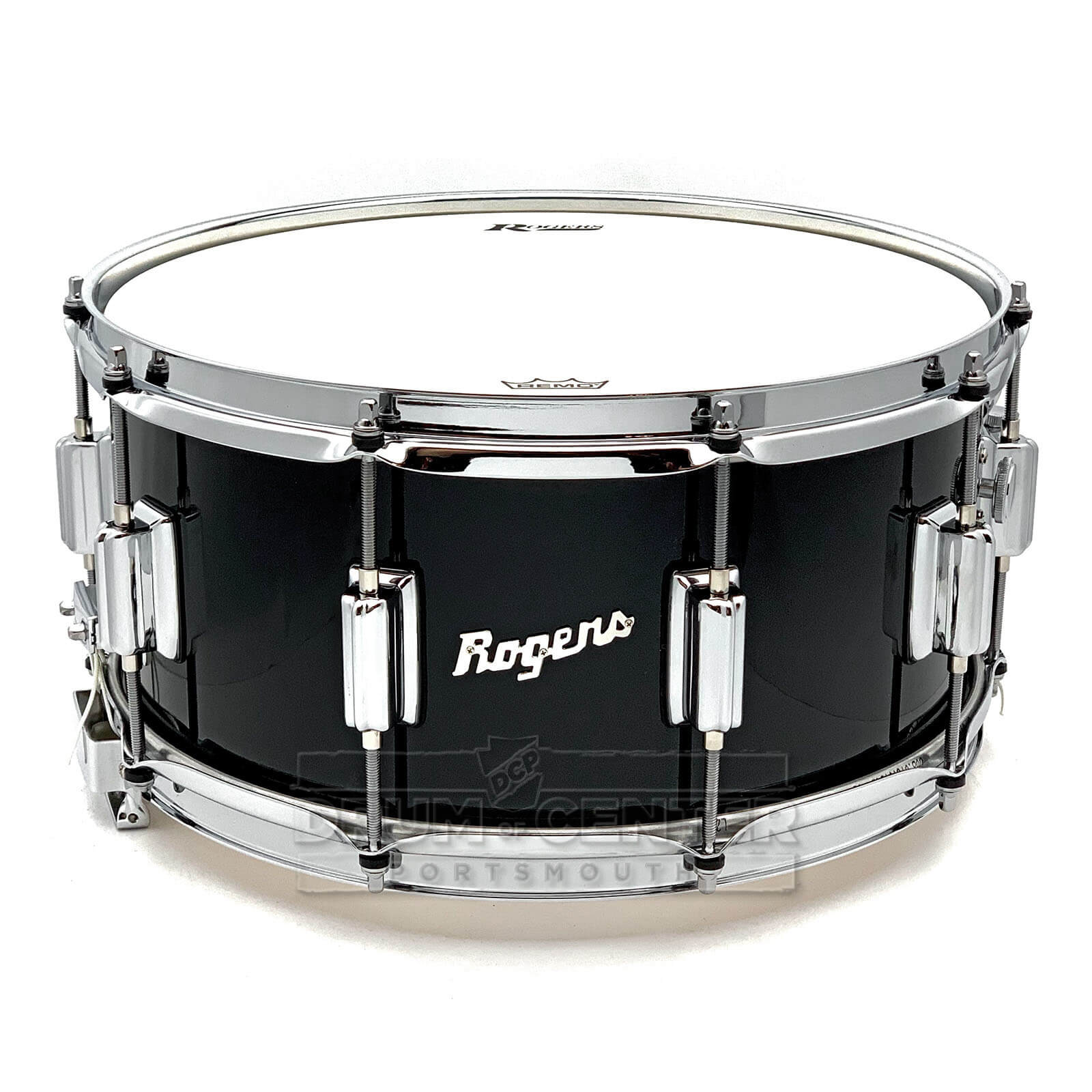 Rogers Dyna-sonic Wood Shell Snare Drum 14x6.5 Black Lacquer - Drum Center Of Portsmouth