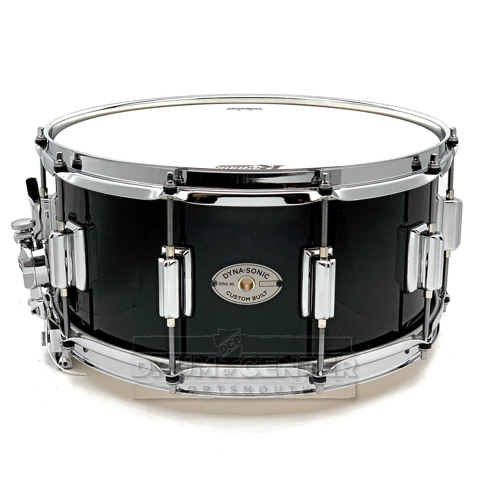 Rogers Dyna-sonic Wood Shell Snare Drum 14x6.5 Black Lacquer - Drum Center Of Portsmouth