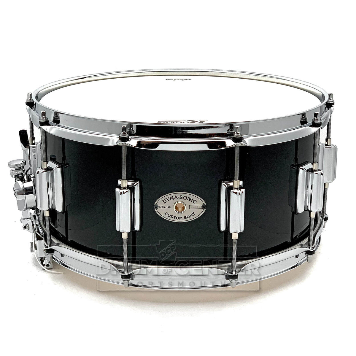 Rogers Dyna-Sonic Snare Drum 14x6.5 Black Lacquer