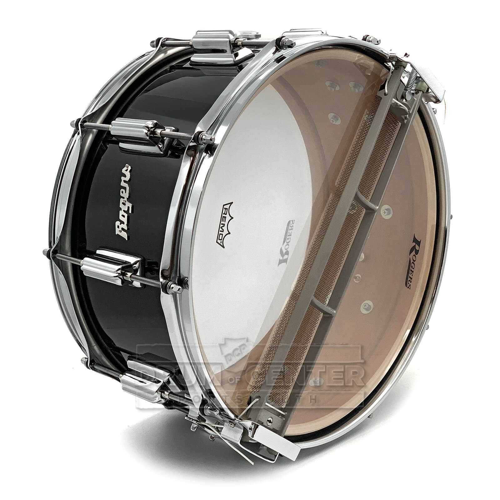 Rogers Dyna-sonic Wood Shell Snare Drum 14x6.5 Black Lacquer - Drum Center Of Portsmouth