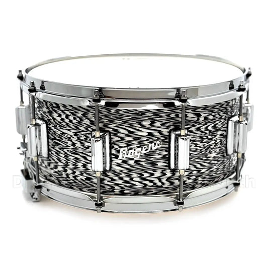 Rogers Dyna-Sonic Snare Drum 14x6.5 White Onyx - Drum Center Of Portsmouth