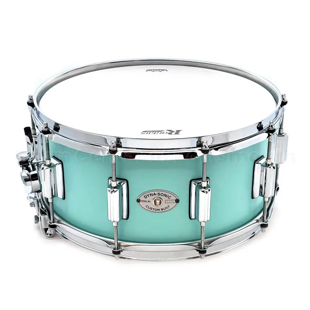 Rogers Dyna-Sonic Snare Drum 14x6.5 Satin Seafoam - Drum Center Of Portsmouth