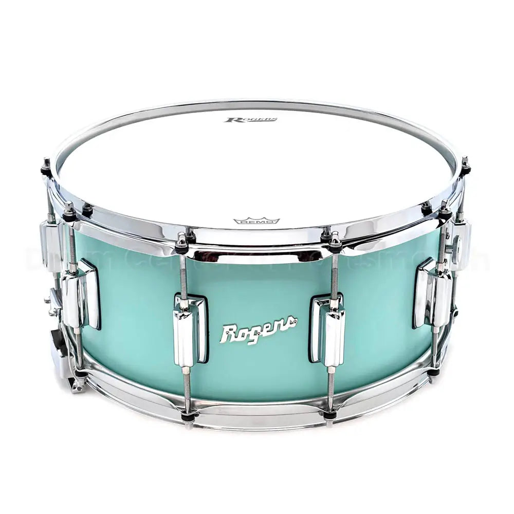 Rogers Dyna-Sonic Snare Drum 14x6.5 Satin Seafoam - Drum Center Of Portsmouth