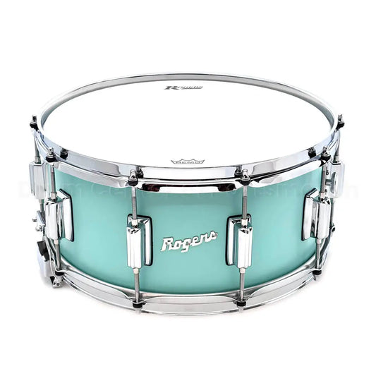 Rogers Dyna-Sonic Snare Drum 14x6.5 Satin Seafoam - Drum Center Of Portsmouth