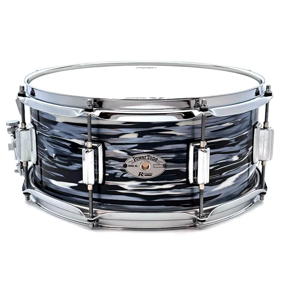 Rogers Powertone Snare Drum 14x6.5 70s Black Oyster - Drum Center Of Portsmouth