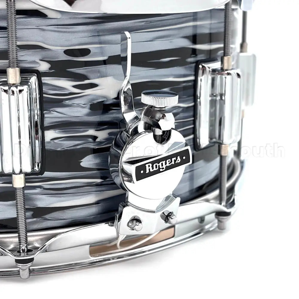 Rogers Powertone Snare Drum 14x6.5 70s Black Oyster - Drum Center Of Portsmouth