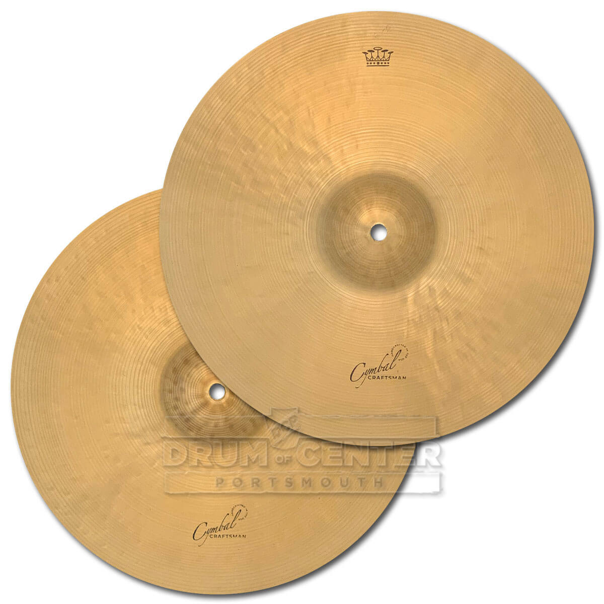 Royal Cymbals Cymbal Craftsman Hi Hat Cymbals 14" w/Patina 950/1274 grams - Drum Center Of Portsmouth