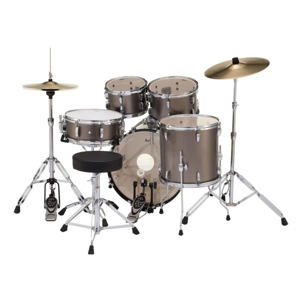 Pearl Roadshow 5 pc Set w/ Hardware & Cymbals - Bronze Metallic