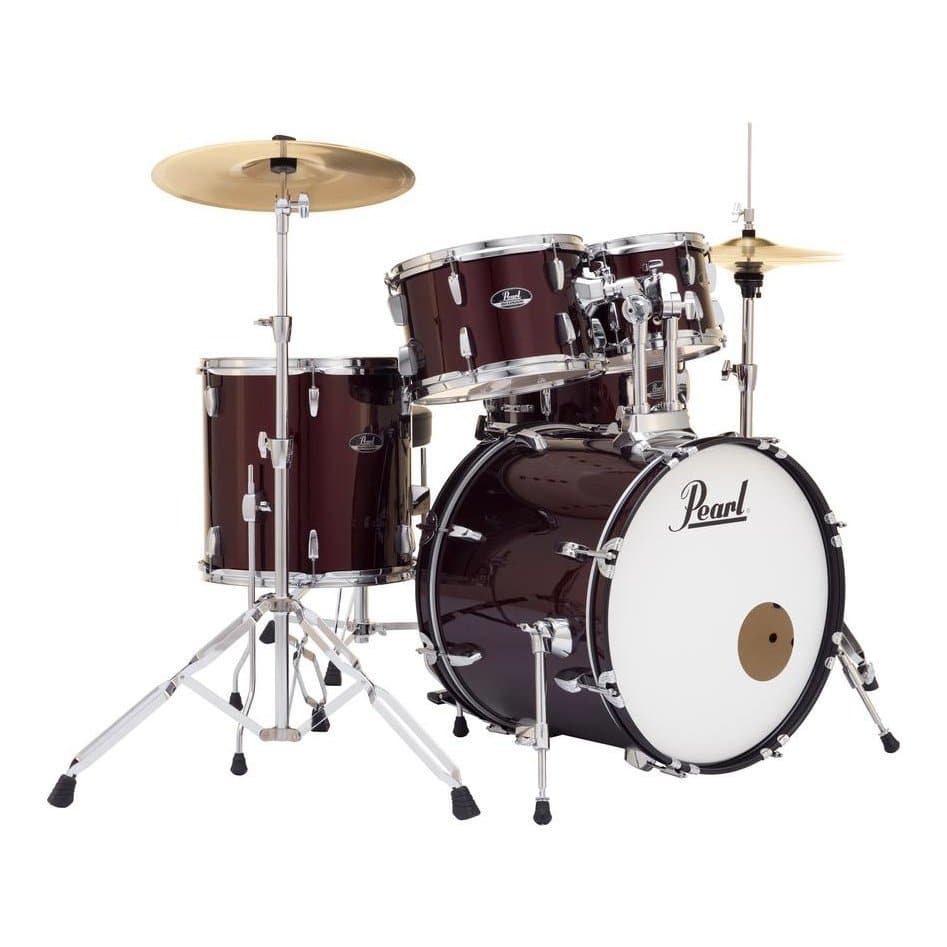 Pearl Roadshow 5 Piece Drum Set With Hardware & Cymbals - Wine Red