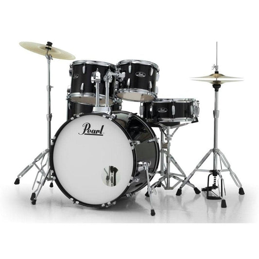 Pearl Roadshow 5 Piece Drum Set With Hardware & Cymbals - Jet Black RS525SC/C31
