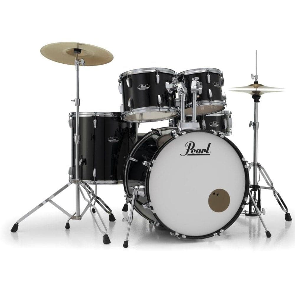 Pearl Roadshow 5 Piece Drum Set With Hardware & Cymbals - Jet Black RS525SC/C31
