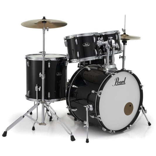 Pearl Roadshow 5pc Drum Set w/BRD1 Cymbals & FREE Cymbal Stand Jet Black - Drum Center Of Portsmouth