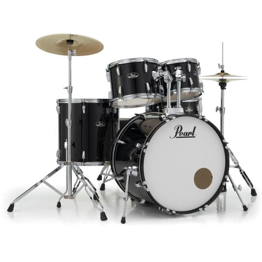 Pearl Roadshow 5 Piece Drum Set With Hardware & Cymbals - Jet Black RS525SC/C31
