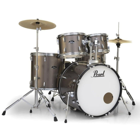 Pearl Roadshow 5 pc Set w/ Hardware & Cymbals - Bronze Metallic