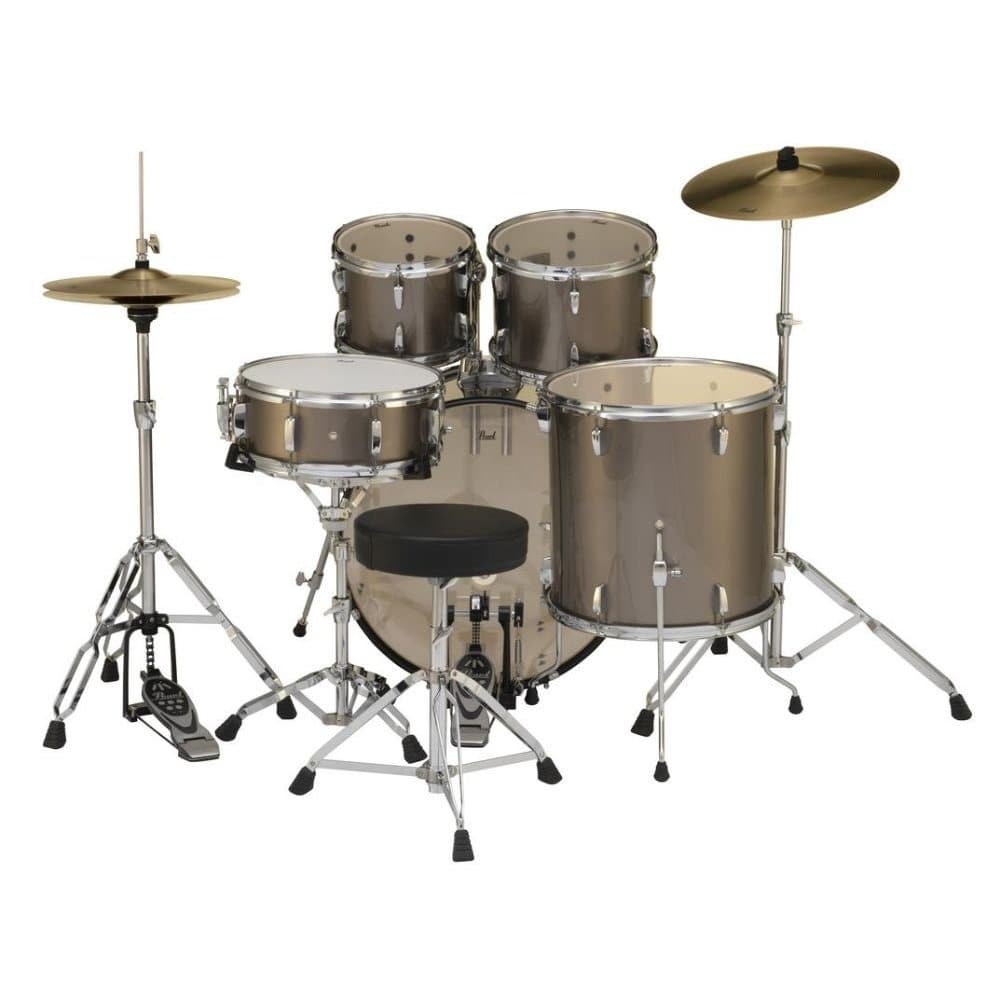 Pearl Roadshow 5 pc Set w/ Hardware & Cymbals - Bronze Metallic