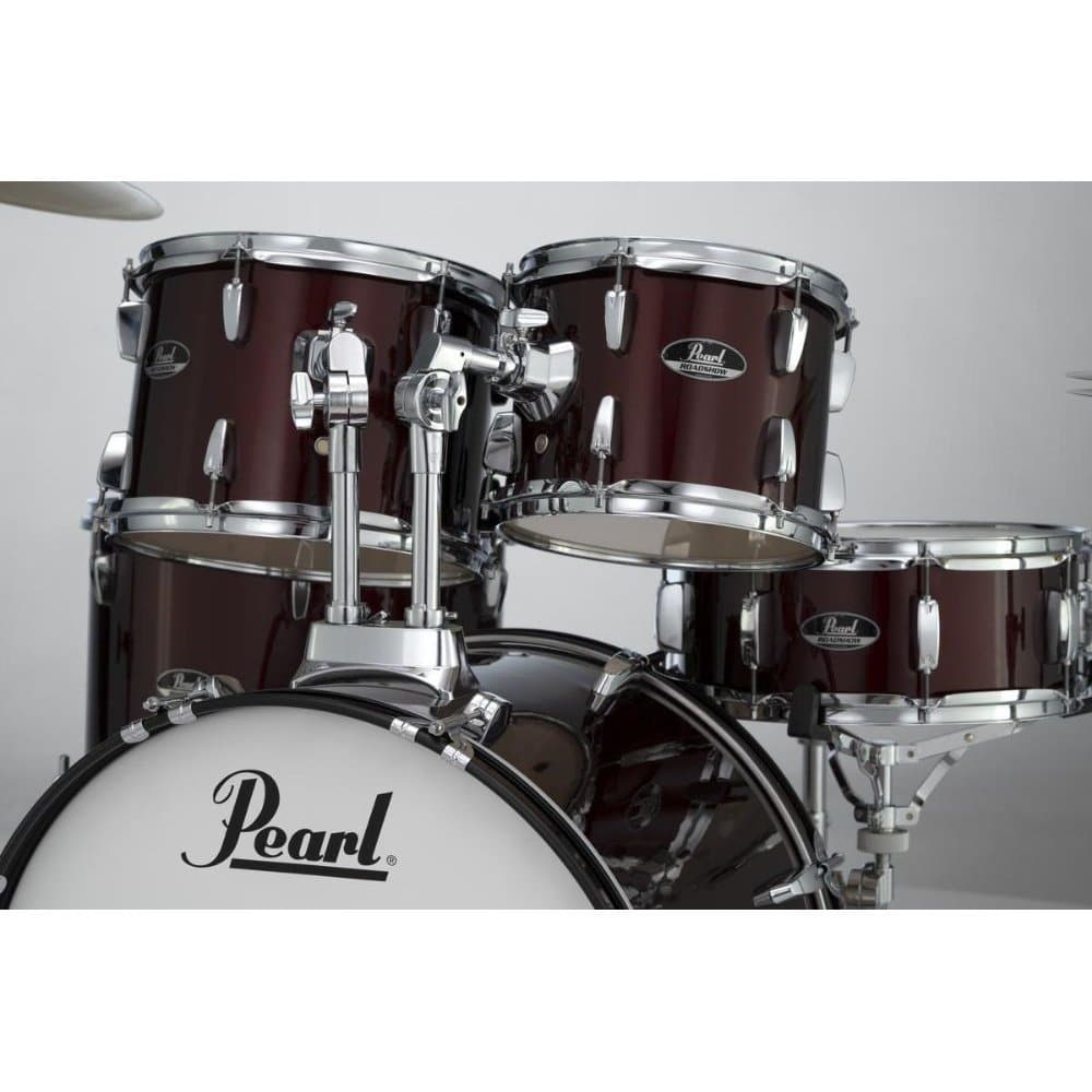 Pearl Roadshow 5 Piece Drum Set With Hardware & Cymbals - Wine Red