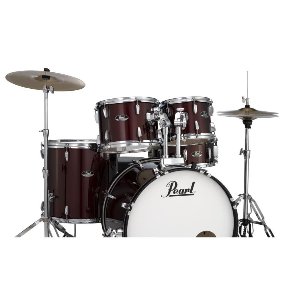 Pearl Roadshow 5 Piece Drum Set With Hardware & Cymbals - Wine Red