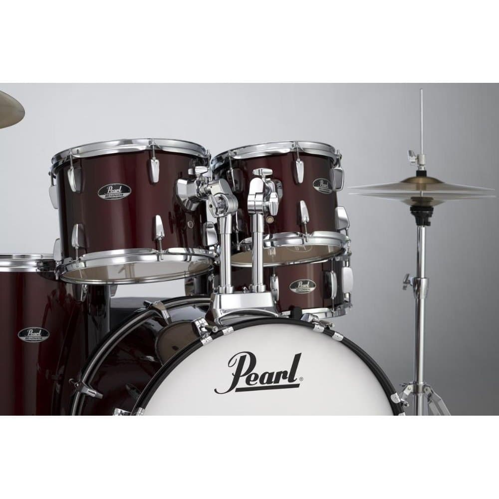 Pearl Roadshow 5 Piece Drum Set With Hardware & Cymbals - Wine Red