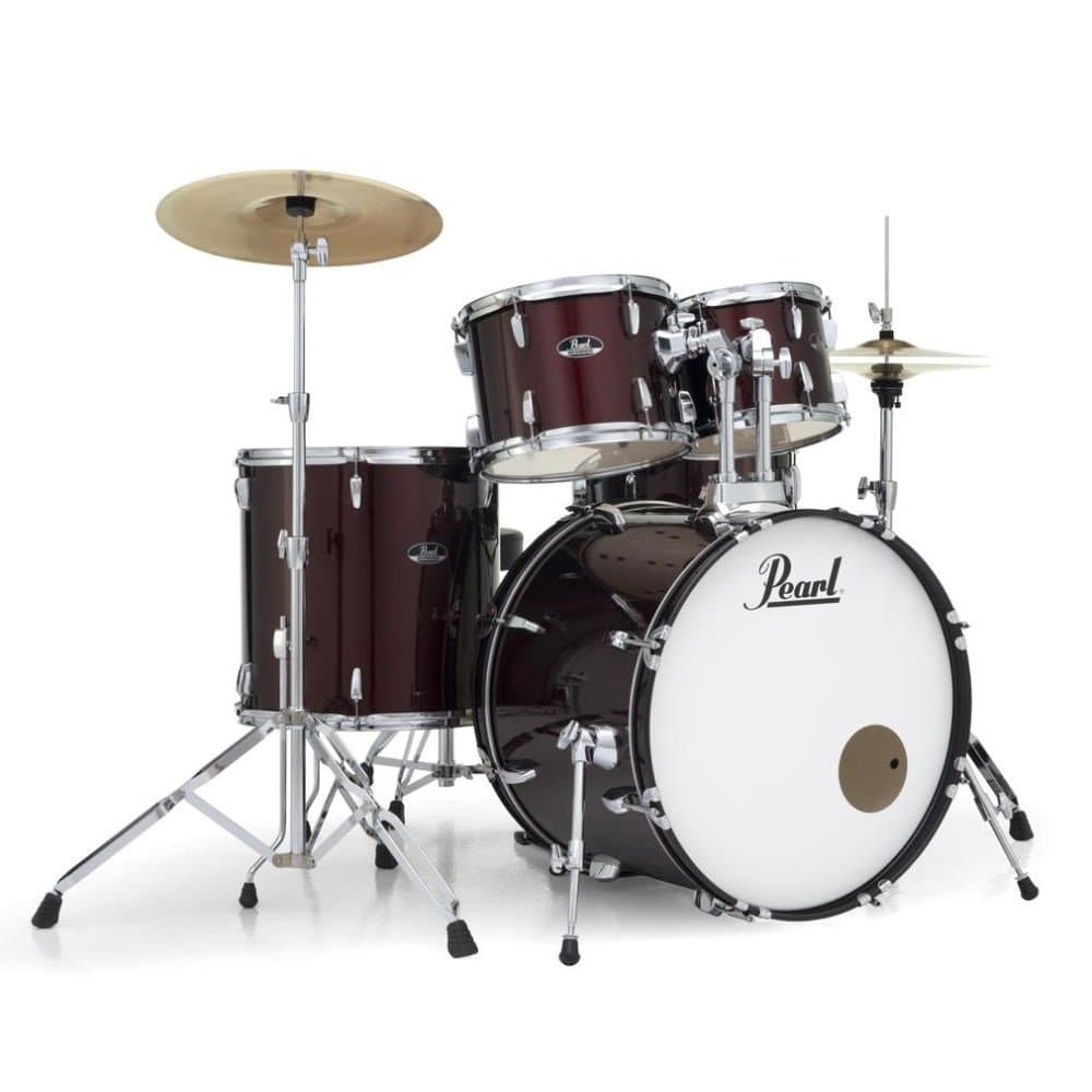 Pearl Roadshow 5 Piece Drum Set With Hardware & Cymbals - Wine Red