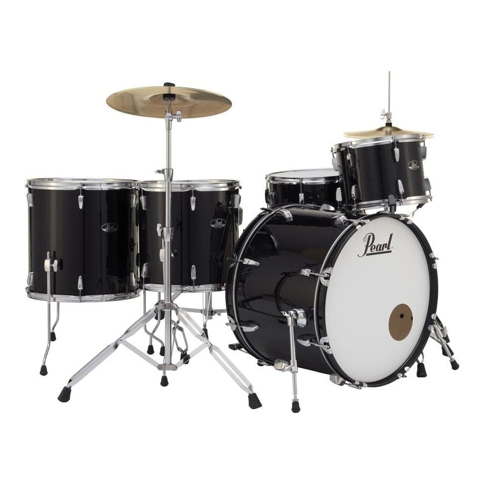 Pearl Roadshow 5 Piece Drum Set With Hardware & Cymbals - Jet Black RS525WFC/C31