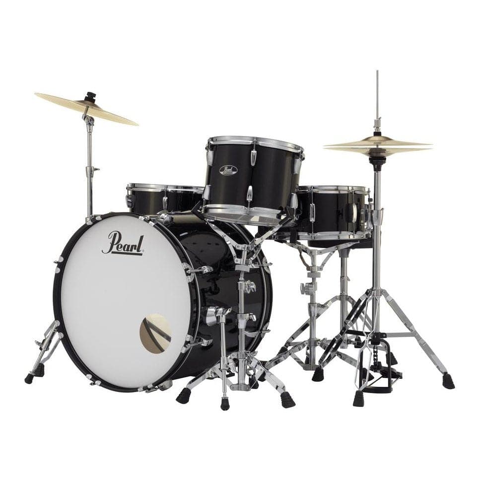 Pearl Roadshow 5 Piece Drum Set With Hardware & Cymbals - Jet Black RS525WFC/C31