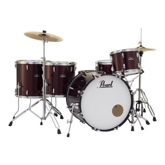 Pearl Roadshow 5 Piece Drum Set With Hardware & Cymbals - Wine Red