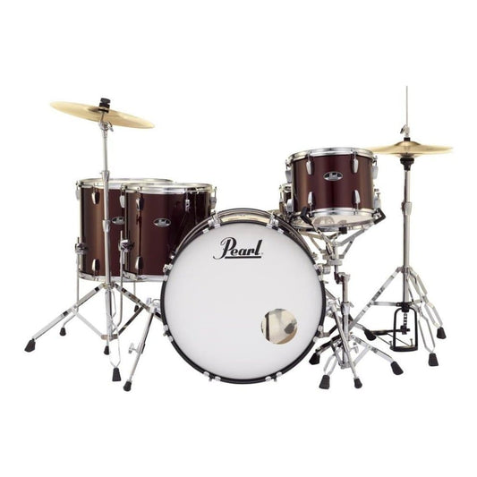 Pearl Roadshow 5 Piece Drum Set With Hardware & Cymbals - Wine Red