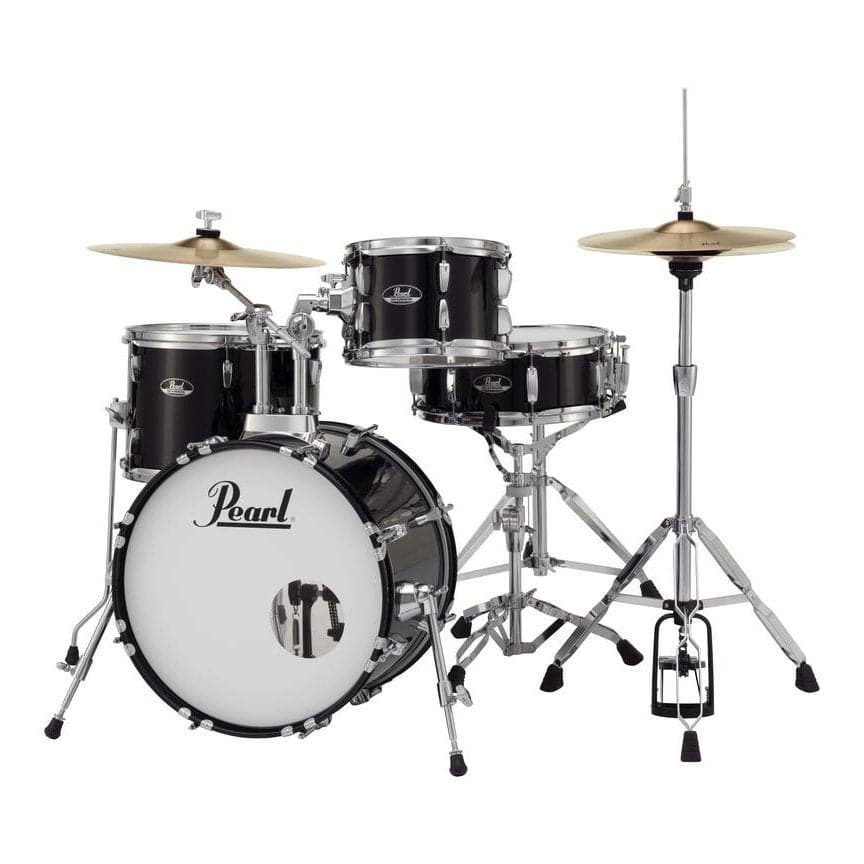 Pearl Roadshow 4-Piece Jazz Drum Set - Jet Black