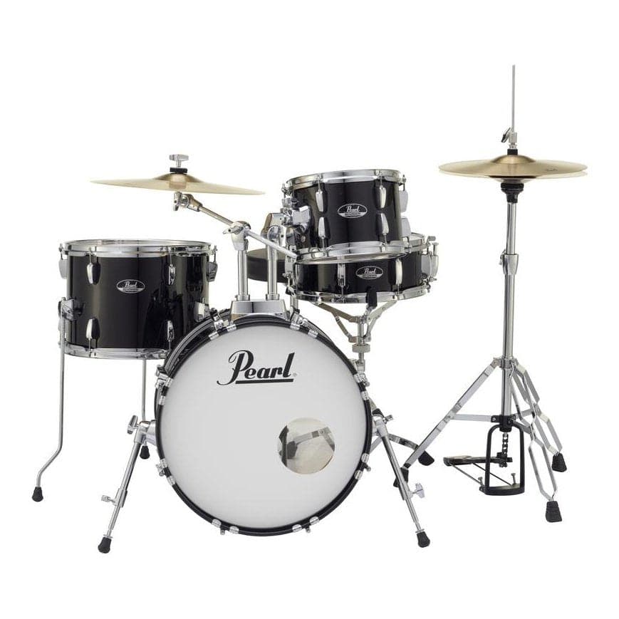 Pearl Roadshow 4 Piece Set With Hardware & Cymbals - Jet Black