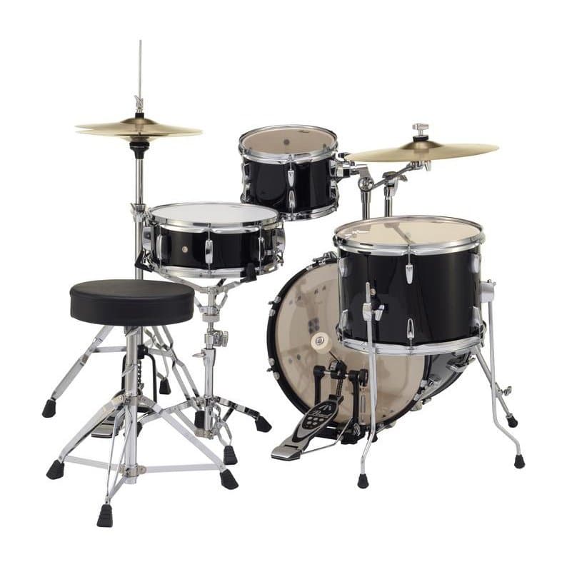 Pearl Roadshow 4 Piece Set With Hardware & Cymbals - Jet Black