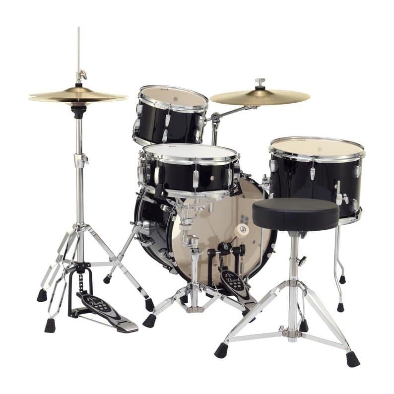 Pearl Roadshow 4-Piece Jazz Drum Set - Jet Black