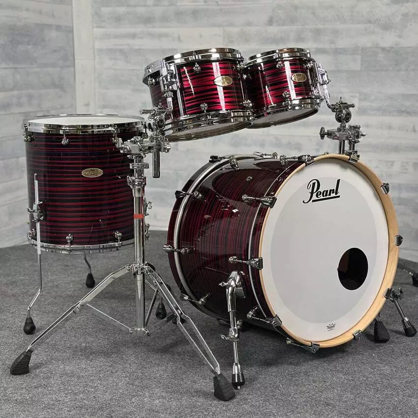 Used Pearl Reference One 4pc Drum Set Red Oyster Swirl - Excellent - Drum Center Of Portsmouth