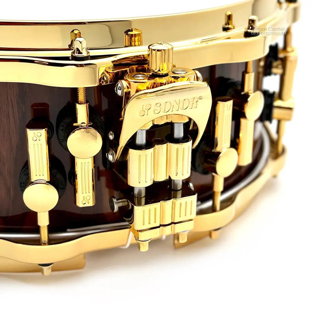 Sonor SQ2 Heavy Beech Snare Drum 14x5.5 Rosewood Gloss w/Gold Hardware - Drum Center Of Portsmouth