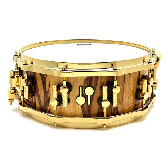 Sonor SQ2 Heavy Beech Snare Drum 14x5.5 African Marble Gloss w/Gold Hw - Drum Center Of Portsmouth