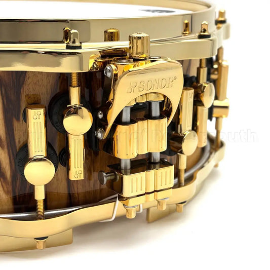 Sonor SQ2 Heavy Beech Snare Drum 14x5.5 African Marble Gloss w/Gold Hw - Drum Center Of Portsmouth